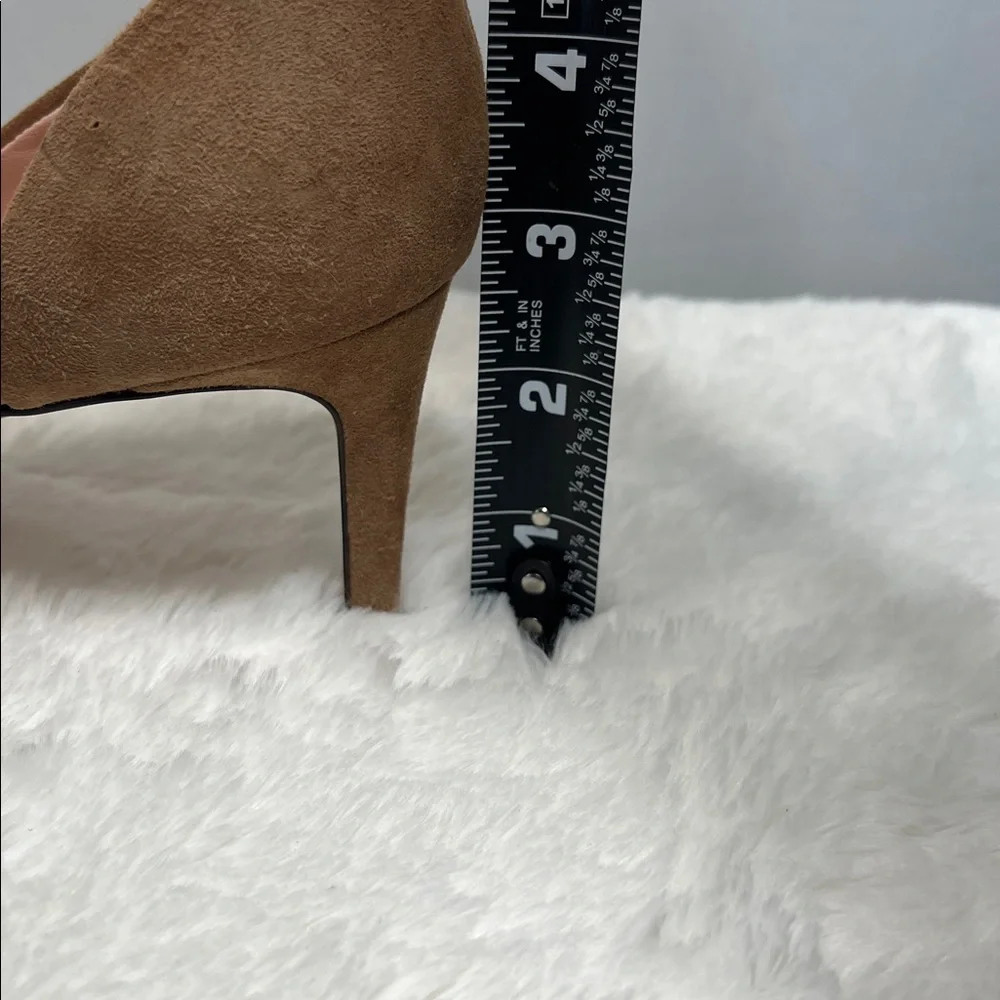 J. Crew Colette D'Orsay Suede Ashen Brown Pumps Made in Italy Sz 8.5